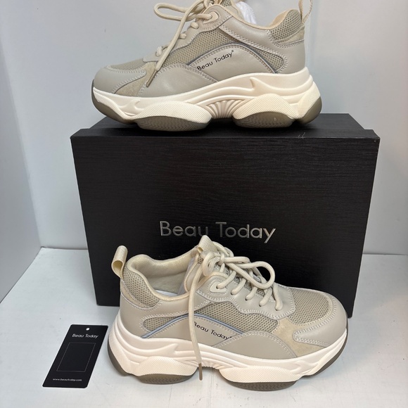 NIBox Women’s Beau Today Chunky Walking Shoes Size 5.5 - Picture 2 of 5